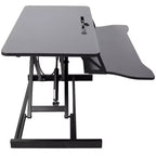 Convertisseur de bureau debout, Rehausseur de bureau assis-debout réglable en hauteur avec tiroir pour clavier, Poste de travail de bureau