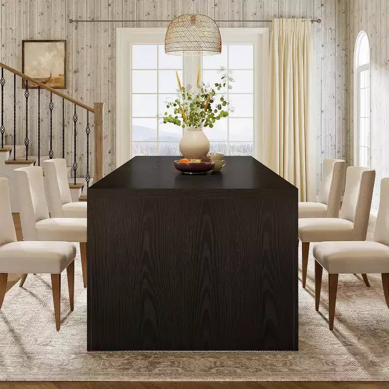 70.9-Inch Rectangular Dining Table for 6-8, Farmhouse Wooden Kitchen Table, Large Dining Room Furniture for Kitchen, Living Room