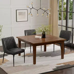 Table à manger carrée contemporaine Colburn 54 x 54 pouces en noyer