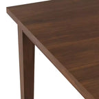 Table à manger carrée contemporaine Colburn 54 x 54 pouces en noyer