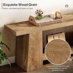 Banc d'entrée à 2 niveaux, banc à chaussures de 150 cm avec étagères de rangement, banc de bout de lit en bois pour entrée, chambre, salon