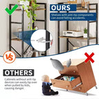 Étagère en bois rustique à 5 niveaux C A-Noir + finition rétro C Grande étagère de présentation pour chambre/salon/bureau (1 paquet)