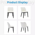 Chaises de salle à manger, chaises d'appoint rembourrées en tissu pour salle à manger, chaises de table à manger avec assise rembourrée et pieds en bois - Chaises de salle à manger modernes
