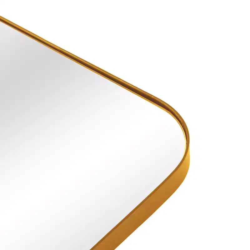 32 Gold Iron Tilting Framed Accent Mirror