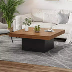 Table basse carrée, tables de salon LED 16 couleurs, tables basses modernes, table à cocktail pour bureau à domicile, appartement, salle de lecture, assemblage facile