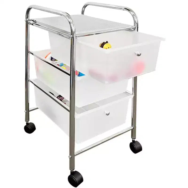 3-Drawer Rolling Storage Cart