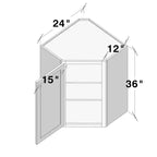Meuble bas de cuisine Shaker 24 L x 42 H x 12 P, cadre en bois massif, peinture à base d'eau à faible teneur en COV, amortisseurs de porte, prêt à assembler, gris tourterelle