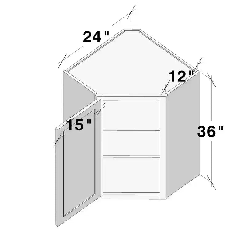 24 W x 42 H x 12 D Shaker Base Kitchen Cabinet, Solid Wood Frame, Water-Based Low-VOC Paint, Soft-Close, RTA, Dove Gray