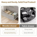 Commode à 8 tiroirs de 140 cm de large, meuble de rangement horizontal indépendant noir pour chambre à coucher, salon, couloir et entrée