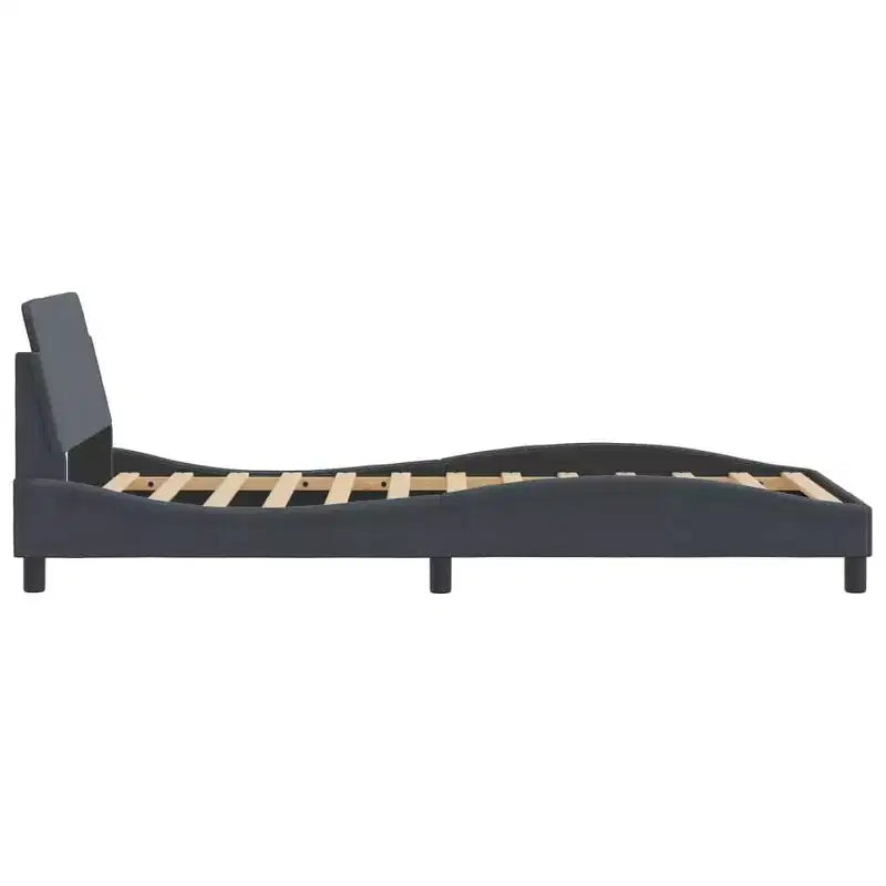 Bed FrameVelvet, Metal, Solid Pine Wood, Plywood Queen